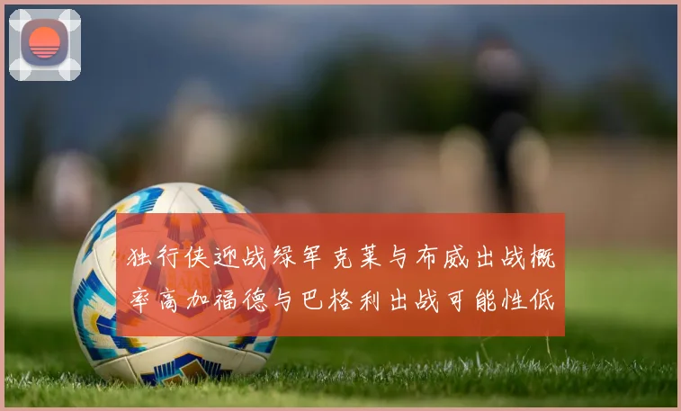 独行侠迎战绿军克莱与布威出战概率高加福德与巴格利出战可能性低